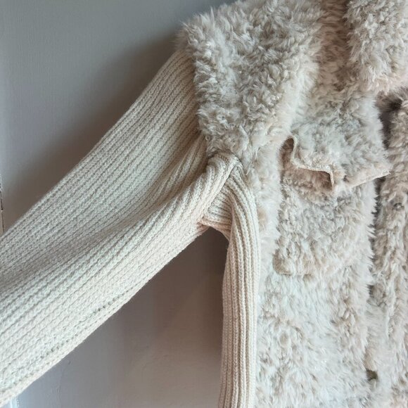 And Now This Women's Mixed-Media Long-Sleeve Jacket XS Palomino - Picture 6 of 13